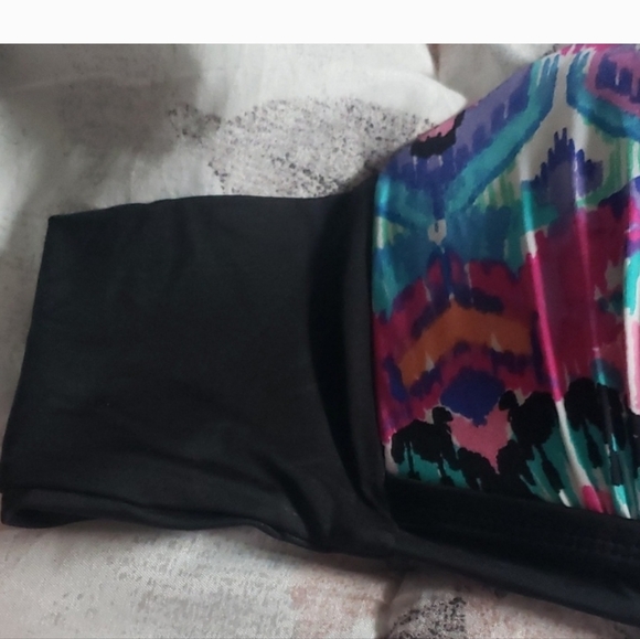 a.n.a. 14 New With Out Tags Multicolor Bikini Top Swim Ajustable Tie Boho - Picture 4 of 6